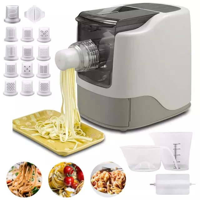 Electric Pasta Noodle Maker, Fully automatic, Spaghetti with 13 Moulding Discs