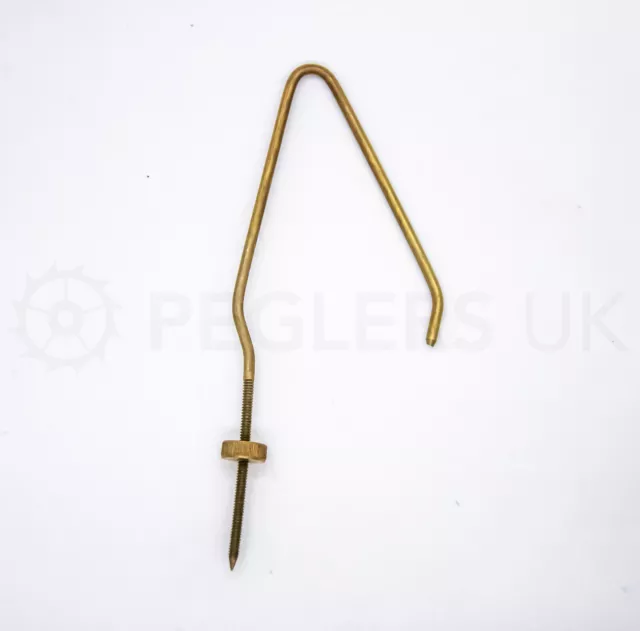 Brass Clock Pendulum Bob Wire With Adjustable Nut - 7cm / 8.5cm / 11cm