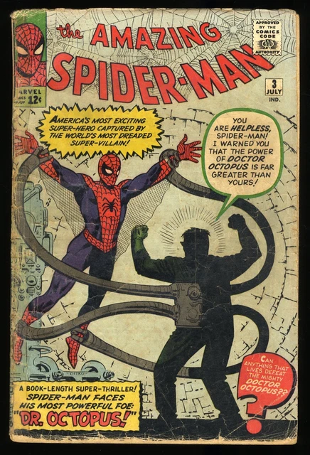 Amazing Spider-Man #3 P 0.5 See Description 1st Appearance Doctor Octopus!