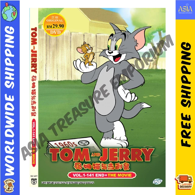 DVD TOM AND Jerry Complete Series No 1-141 END + Movie English Dubbed