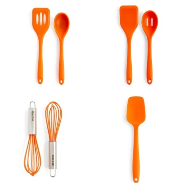 Art & Cook Mini Whisks Turner, Slotted Spoon Slotted Turner, Spoon 10.5" Spatula