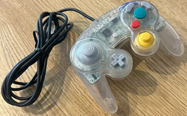 Official Nintendo GameCube Controller OEM Clear Skeleton DOL-003 Genuine Japan 2