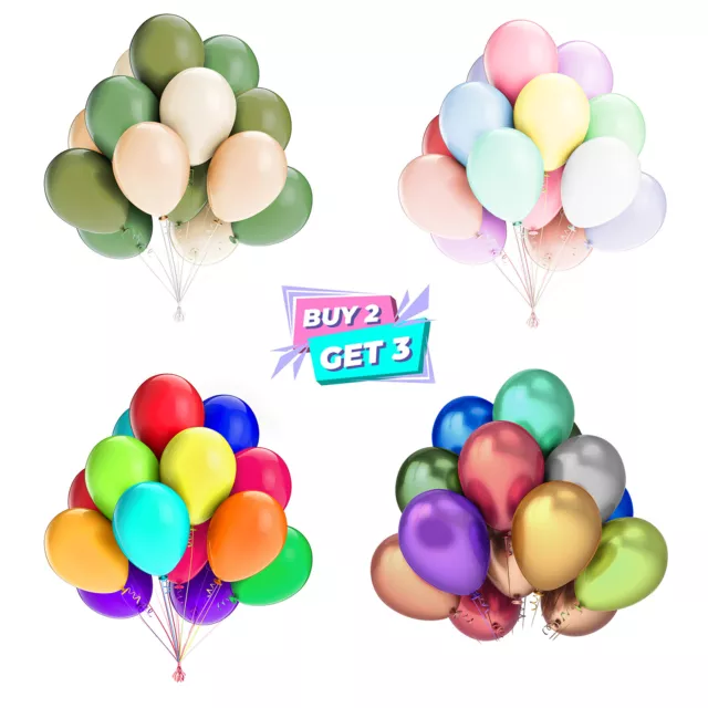 Pastel Balloons 5/10/12/18 inch Birthday Balloons Helium Rainbow Balloons