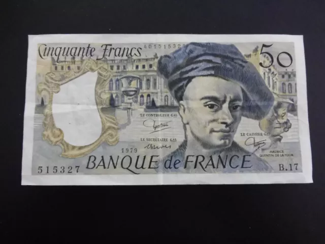 Ancien Et  Joli  Billet 50 Frs De La Tour 1979 - B.17 Rare  - A Collectionner