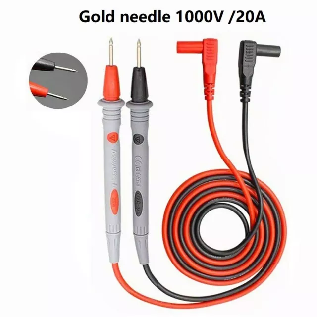 With Cable For LED Tester Multimeter Test Pen Meter Probe 1000V 20A/10A 2