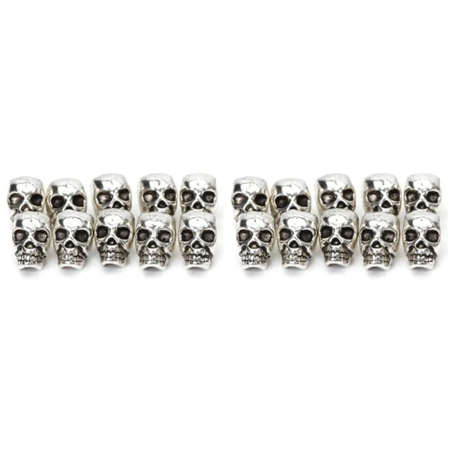 20 Pcs Jewelry Making Beads Silver Beads Jewelry Necklace Metal Spacer Beads