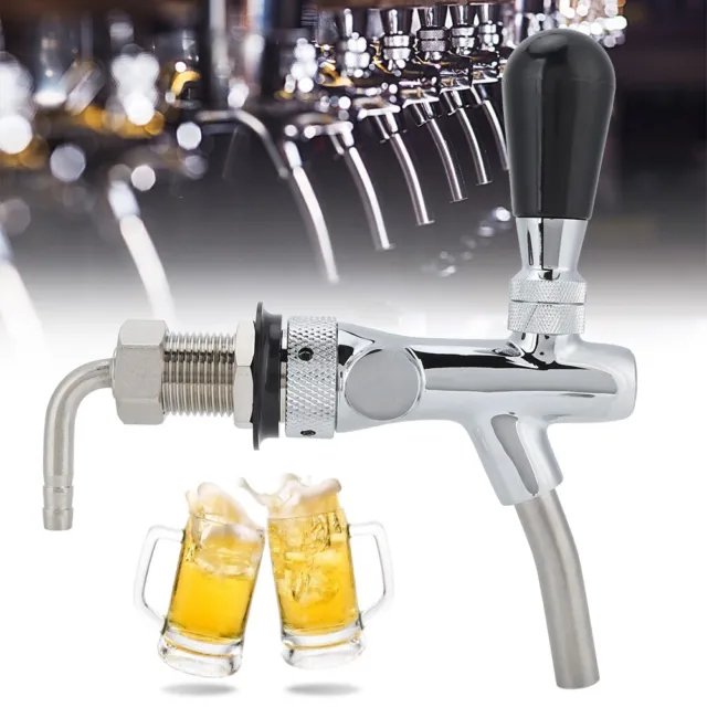 Adjustable Chroming Brass Stainless Steel Beer Faucet Tap For Beer Keg