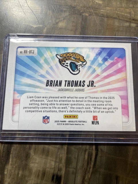 2025 PANINI ABSOLUTE Advent Calendar Brian thomas jr Hog Heaven #HH-BTJ ...