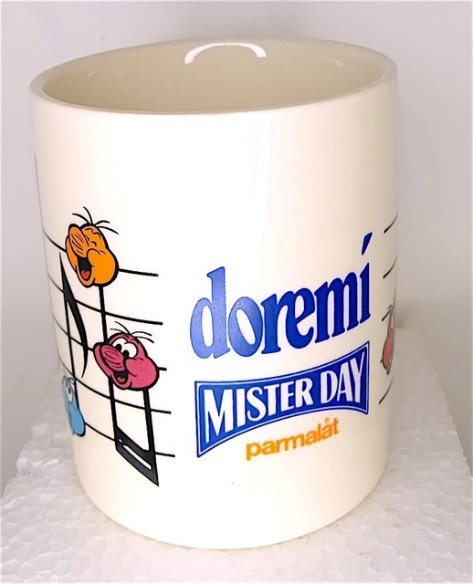 MISTER DAY DOREMI' 80s Parmalat  italy tazza musicale usata ottima