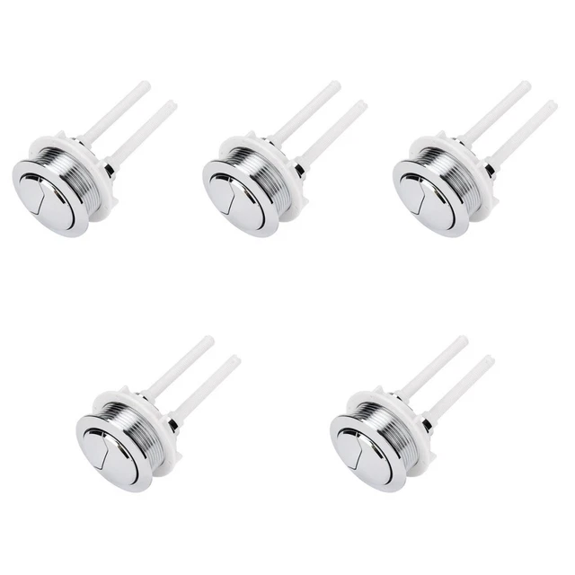 5x Práctica y útil caña de botones de inodoro para inodoro de baño