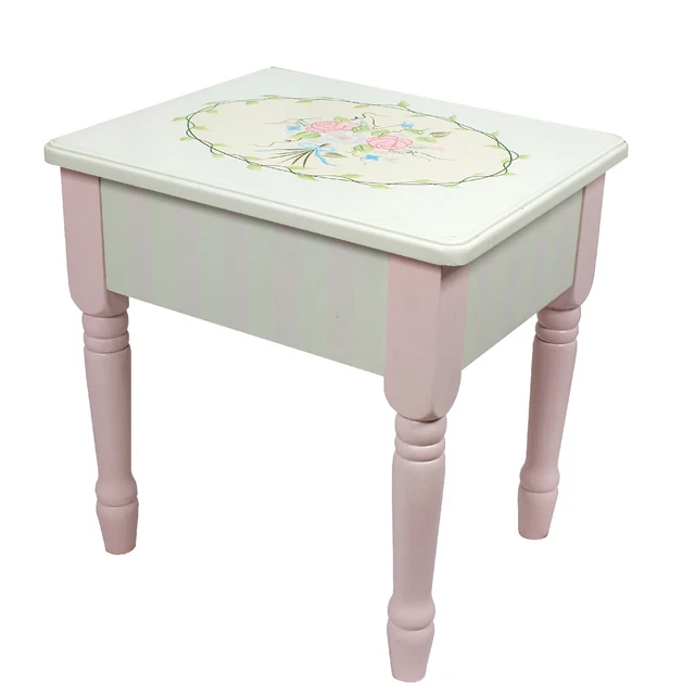 Taburete de tocador Fantasy Fields ramo para niños con almacenamiento (sin mesa) W-3843G/2