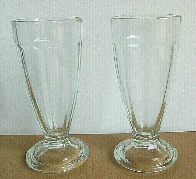 set of 2 ice cream sundae summer glasses