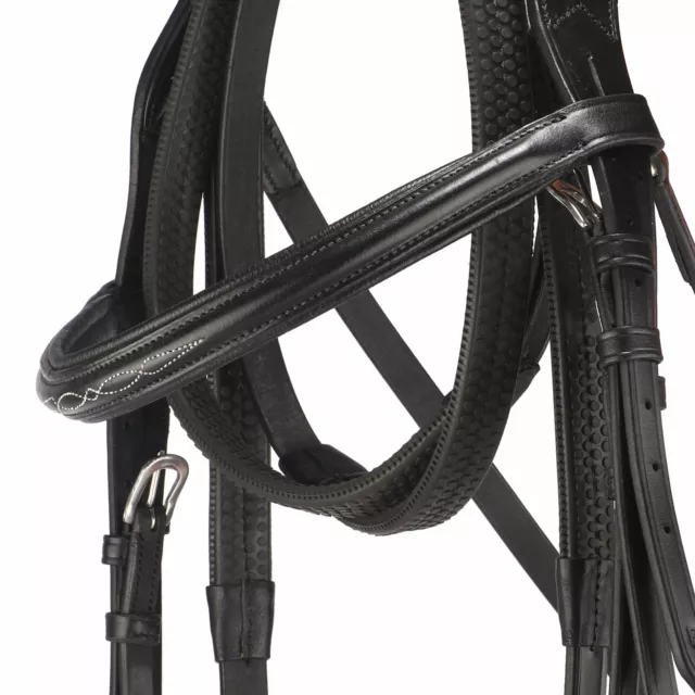 Premium Leather Fancy Bridle With Flash Noseband - 4161 - Save up to 10% OFF 2