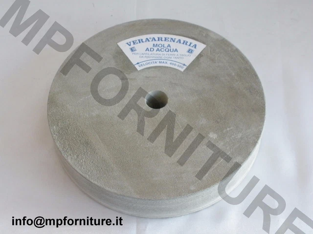 DISCO MOLA AD ACQUA IN PIETRA ARENARIA PER AFFILATURA COLTELLI