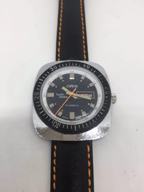 VINTAGE ORIS RETRO Twin Date Gents 1960s Mechanical Watch. 380.00 PicClick UK