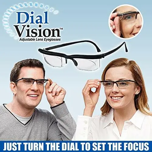 Dial Vision Sunglasses, Adjustable Lenses from -6D to +3D Power 2