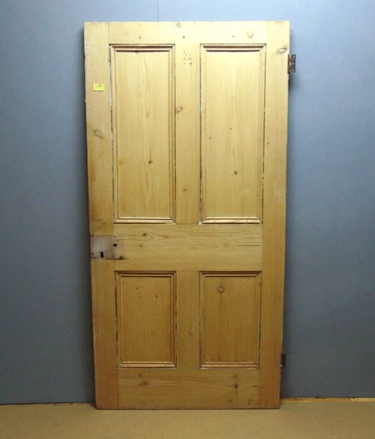 Door  35 1/2" x 71"  Pine Victorian  4 Panel Internal Wooden ref 145D