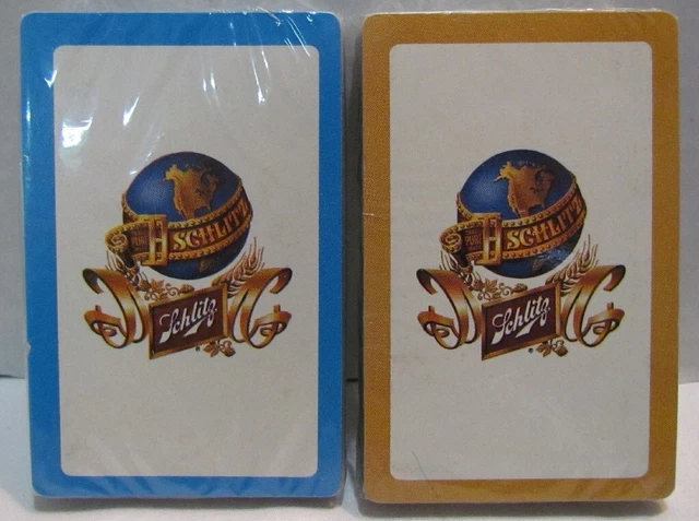 Schlitz Beer Playing Cards, 2 Sealed Decks