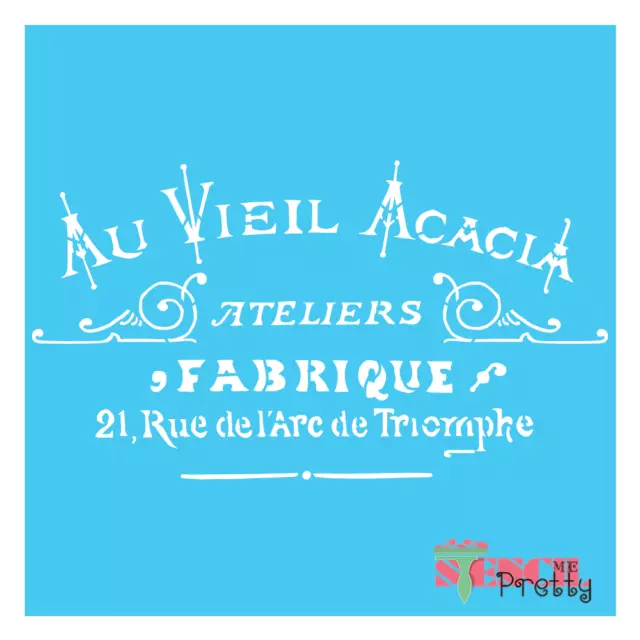 French Fabric Atelier Stencil Vintage Au Vieil Acacia Fashion Paris Stencils