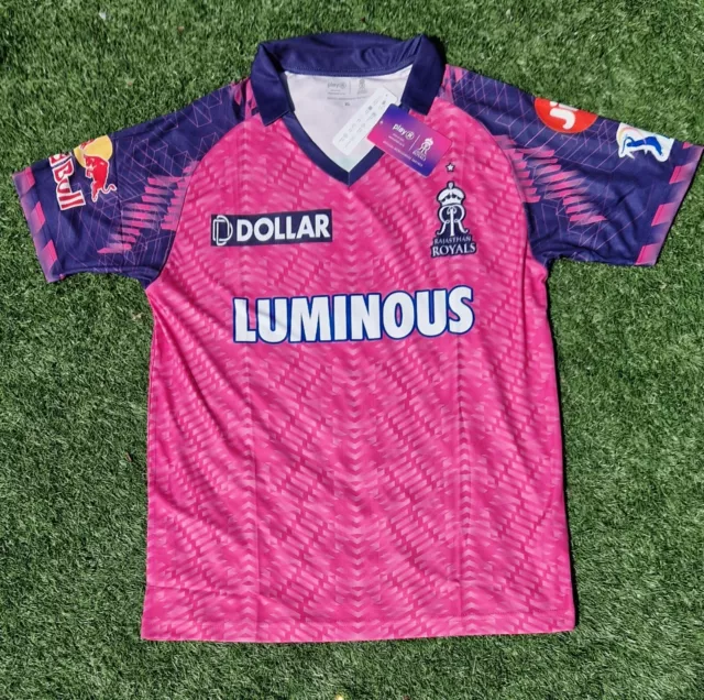 Official 2023 Rajasthan Royals RR IPL jersey cricket shirt BNWT