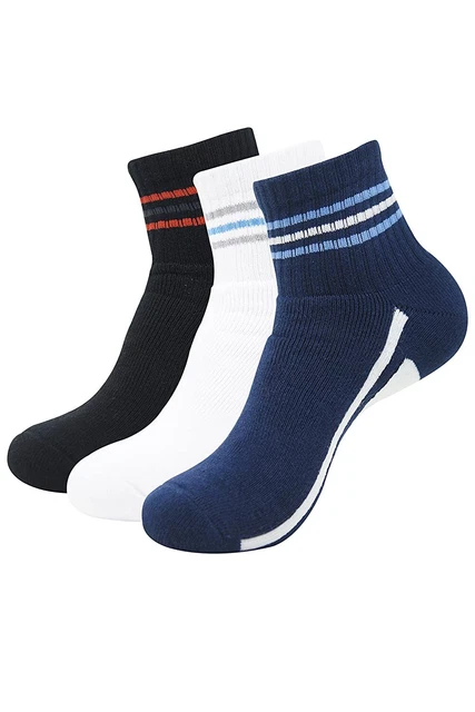 Men's Socks Cushioned High Ankle Socks for  (Free Size) (Multicolour )