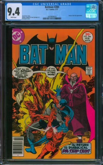 Batman #284 CGC 9.4 NM Wp DC Comics Bronze 1977 Jim Aparo Cover HIGH GRADE COPY