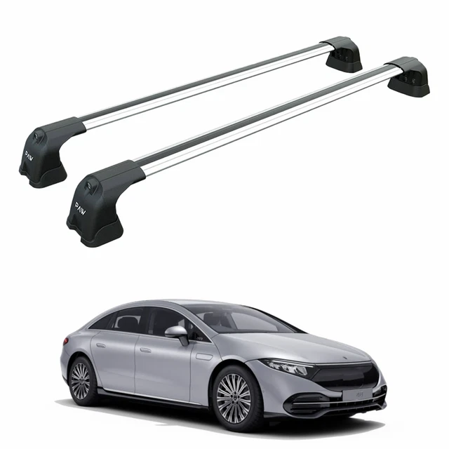 OMAC Roof Rack Cross Bars For Mercedes R Class W251 2006-2013 – Gray Aluminum, 165lb Cap