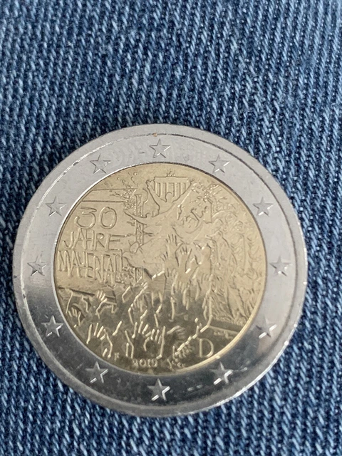 2 Euro Münze 30 Jahre Mauerfall D 2 EURO MÜNZE 30 Jahre Mauerfall, D, 2019, Selten, Sammler, Rarität EUR