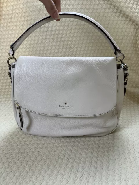 Kate Spade Handbag Convertible Crossbody Devin Cobble Hill Smoke Gray Pebble