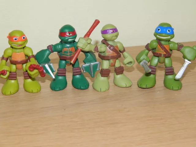 Teenage Mutant Ninja Turtles Tmnt Half Shell Heroes Figures Bundle