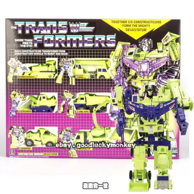 Transformers G1 Devastator Green Reissue 84 Action Figure Robot Gift Collect Toy