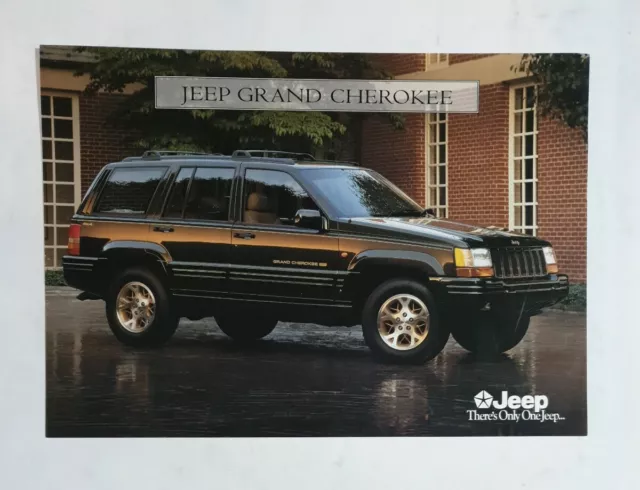 JEEP GRAND CHEROKEE Car Advertising Brochure Specification Sheet