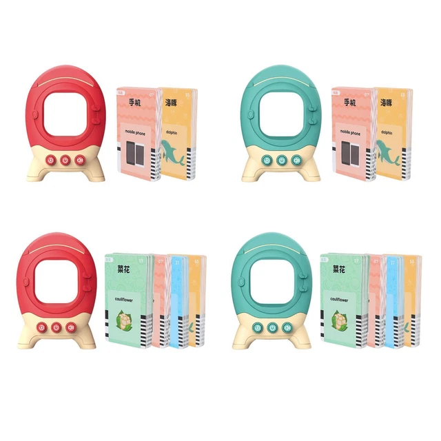Machine Éducative Bilingue Avec Cartes Flash Parlantes – 162 Cartes Sonores – Apprentissage Anglais Pour Enfants 2-6 Ans – Jouet Interactif USB – Cadeau Idéal