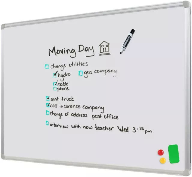 HAND IN HAND Wall Mounted Magnetic Whiteboard 60x90 cm with free gift