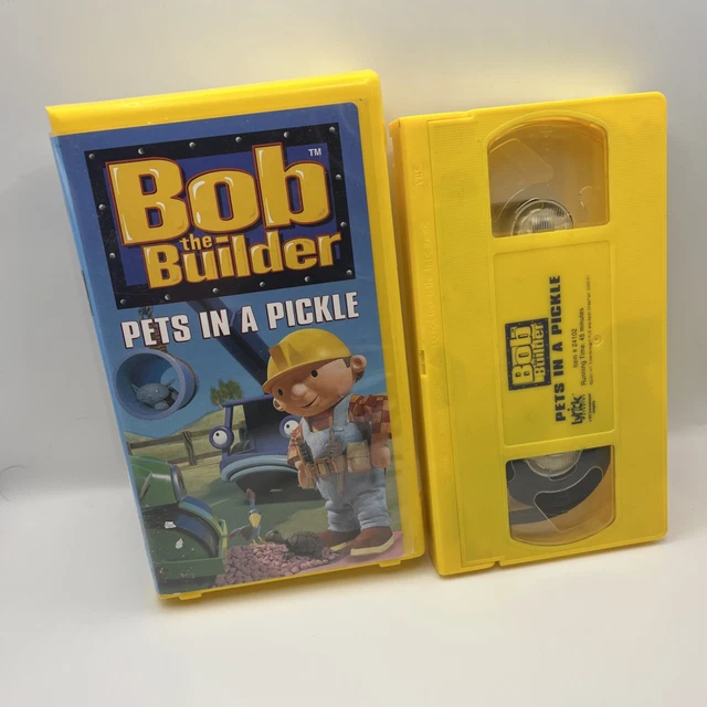 BOB THE BUILDER Pets in a Pickle VHS 2001 Small Clamshell Yellow Tape £ ...