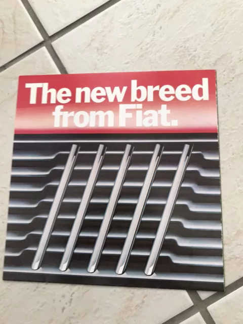 Fiat range fold out sales brochure