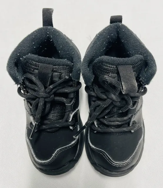 Nike Dual Fusion Hill Mid Top Sneaker Boots Black Kid’s Size 8C