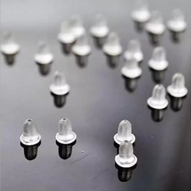 Bullet Plastic safety earring backs 100pc 50pairs B_ou