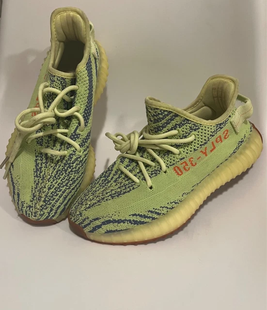 Size 6.5y- yeezy boost 350 v2 semi frozen yellow Pre-owned great condition!
