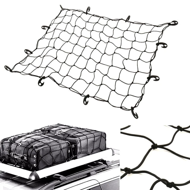 Truck Suv Car 47" *35"elastic Bungee Cargo Net Metal Hooks Tie Down Pick Up Bed