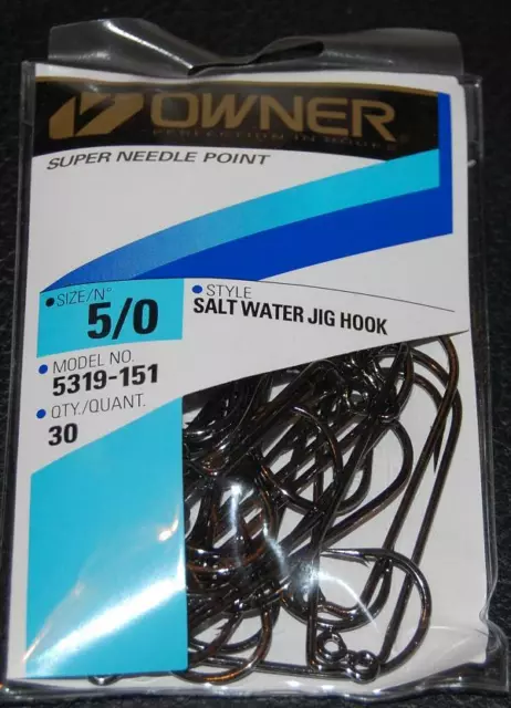 OWNER 5317-078 60° Round Bend Wide Gap Jig Hooks - Size 4 Pro Pack of 63  $10.99 - PicClick