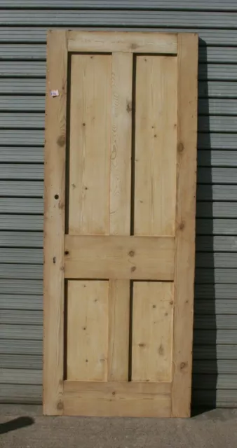 Door 29 3/4" x  76 1/2"   Pine Wooden Victorian Door 4 Panel Internal ref 386A