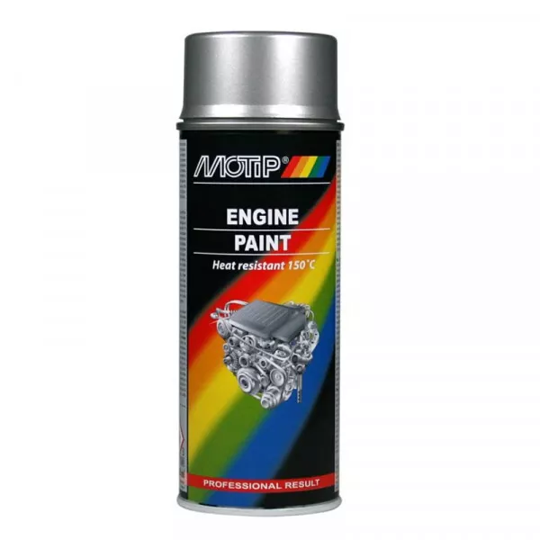 Bombe de peinture moteur - aluminium - Motip