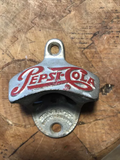 Vintage Pepsi Cola Soda Bottle Opener Starr X Cast Iron Wall Mount