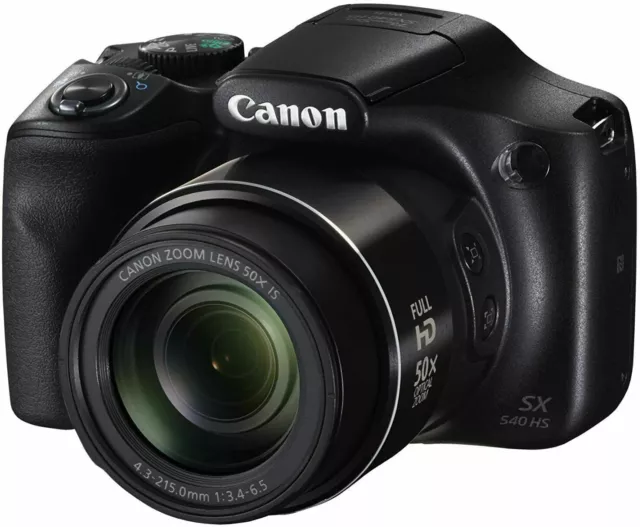 Canon Powershot SX540 HS 20.3MP 50x Optical Zoom 3" LCD Full HD Camera
