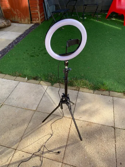 10 inch Selfie RGB LED Soft Ring Light with Stand & Mini Tripod