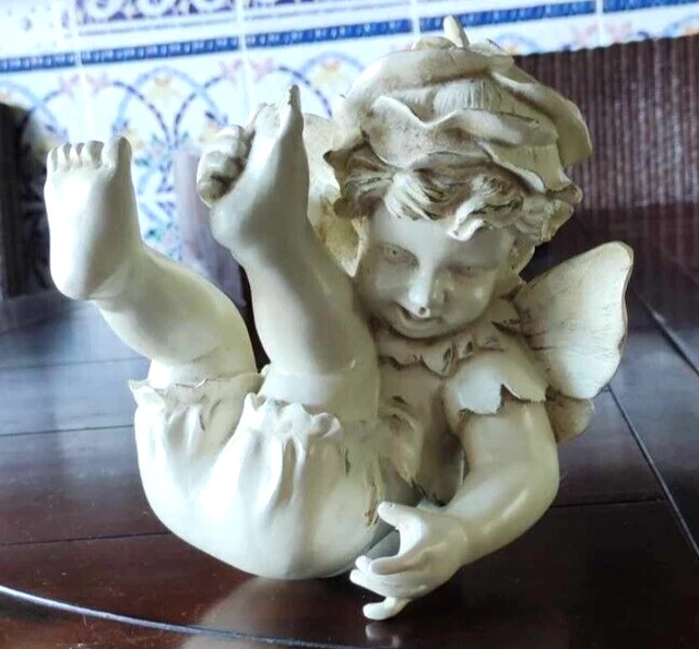 Figurine de fée Fée Jouant de la Statue de Guitare, Statue en Résine