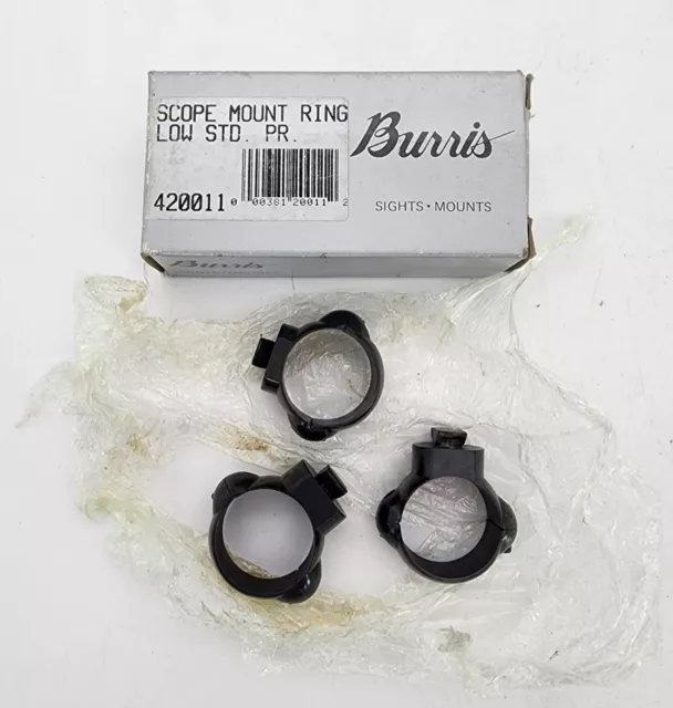 Burris Low Ring Pair Standard Rings 1” Standard Ring- Low 420011