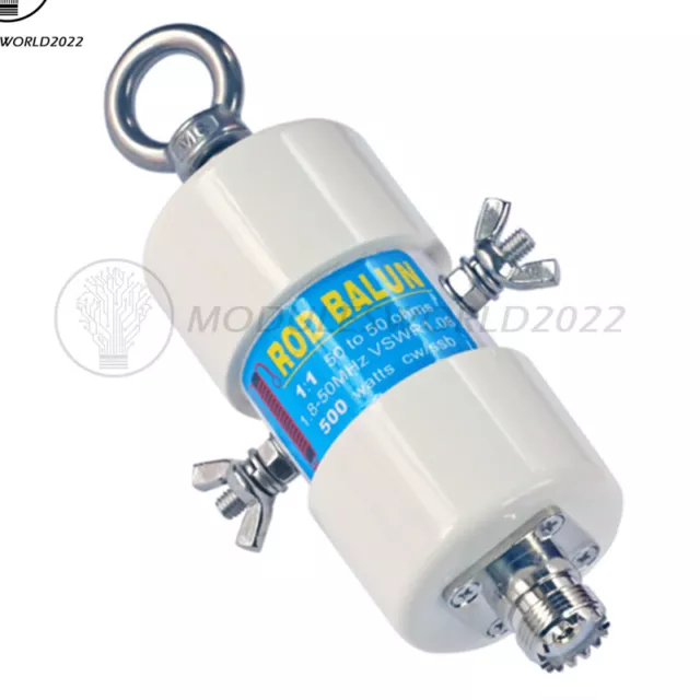 1:1 Waterproof HF Balun Bands (1-50MHz) 500W for Antenna Balun for 160m - 6m