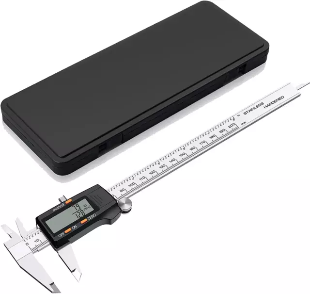 8 Inch Digital Vernier Caliper 200Mm Stainless Steel Micrometer Electronic Tool